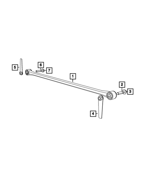 Rear Stabilizer Bar for 2026 Ram 1500 #1