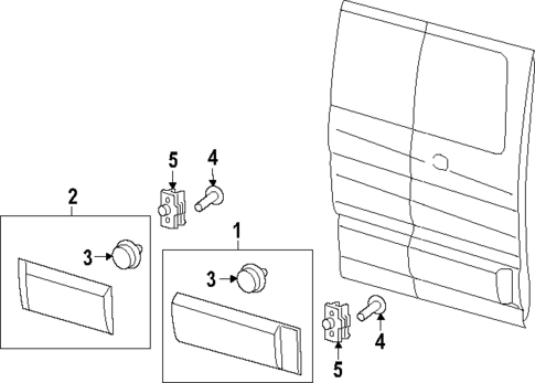 Exterior Trim - Side Door for 2025 Ford E-Transit #0