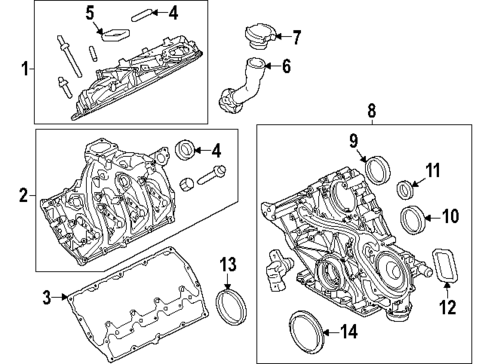 Valve & Timing Covers for 2024 Ford F-350 Super Duty #0