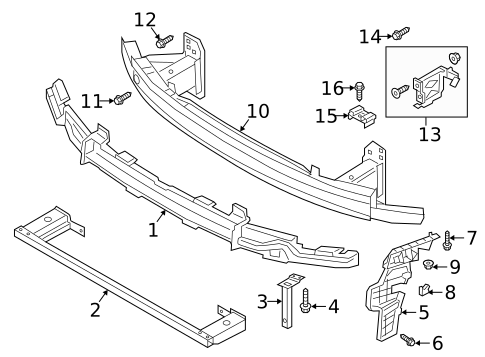Bumper & Components - Front for 2020 Audi A8 Quattro #4