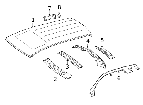 Roof & Components for 2015 Mercedes-Benz ML400 #0