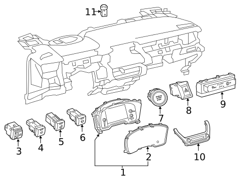 Automatic Temperature Controls for 2019 Toyota Corolla #1