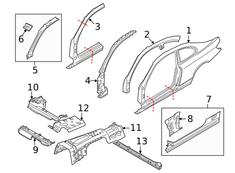 Floor for 2009 BMW 128i #1