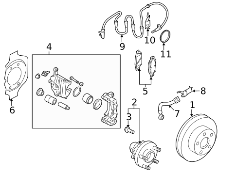 Brake Components for 2014 INFINITI QX50 #0