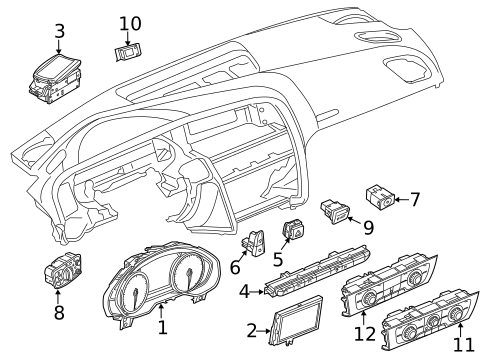 Driver Information Center for 2015 Audi RS7 #1