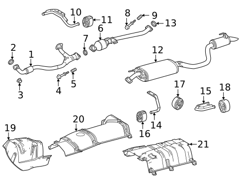 Exhaust Components for 2022 Toyota Highlander #0