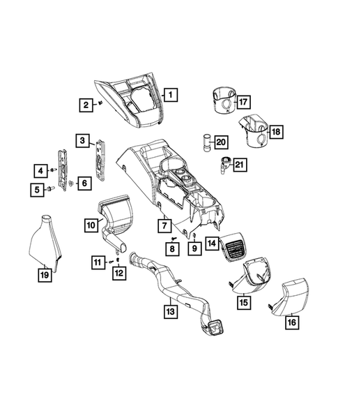 Consoles for 2018 Ram ProMaster City #0