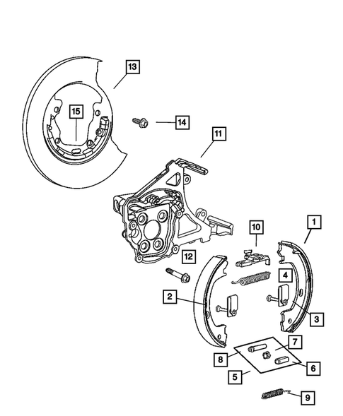 Parking Brake Lever and Cables for 2005 Dodge Neon #0