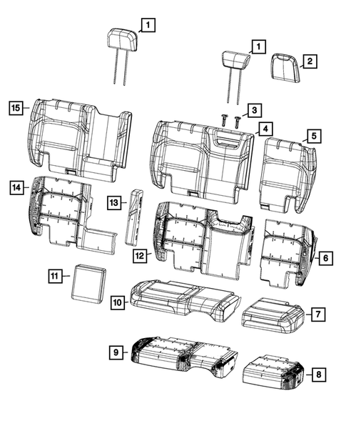 Rear Seats - Second Row for 2024 Jeep Wrangler #5