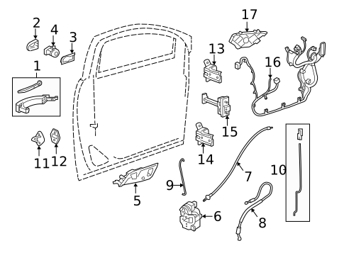 Lock & Hardware for 2020 Buick Enclave #3