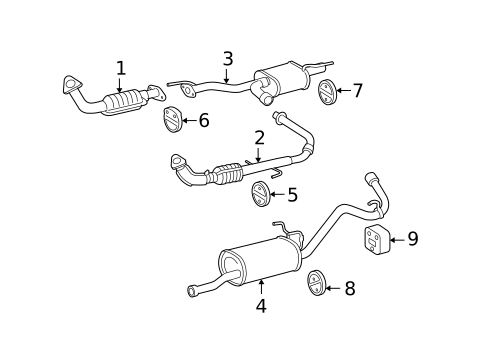 Exhaust Components for 2006 Toyota Tundra #0