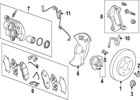 Front Brakes for 2024 Chevrolet Traverse #0