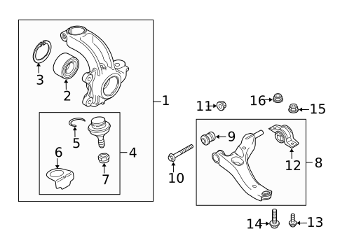 Suspension, Springs & Related Components for 2010 Ford Transit Connect #1