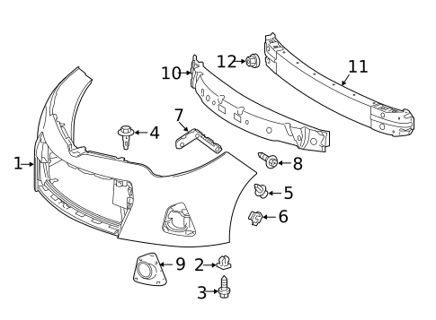 Bumper & Components - Front for 2014 Toyota Corolla #0