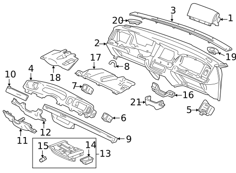 Instrument Panel for 2011 Ford Crown Victoria #0