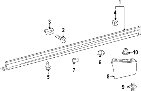 Exterior Trim - Pillars for 2024 Lexus RX450h+ #0