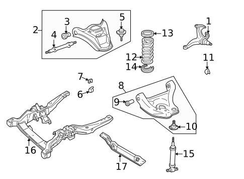 Suspension Components for 1996 GMC Savana 2500 #3