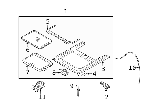 Sunroof for 2009 Nissan Quest #0