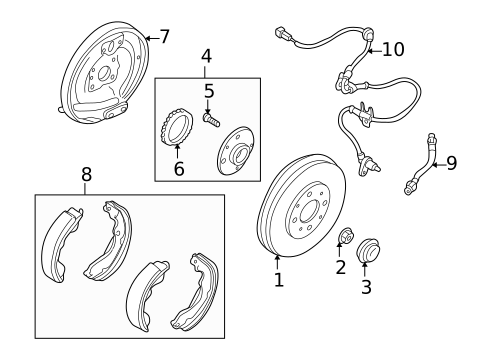 Brake Components for 2002 Mazda Protege5 #2