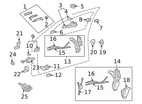 Lock & Hardware for 2004 Lexus LS430 #0