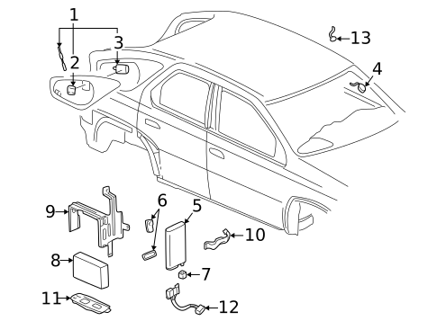 Electrical Components for 2002 Buick Rendezvous #1