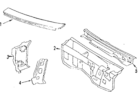 Cowl Panels for 1984 Oldsmobile Toronado #0