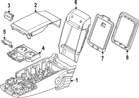 Rear Seat Components for 2024 BMW 740i #4