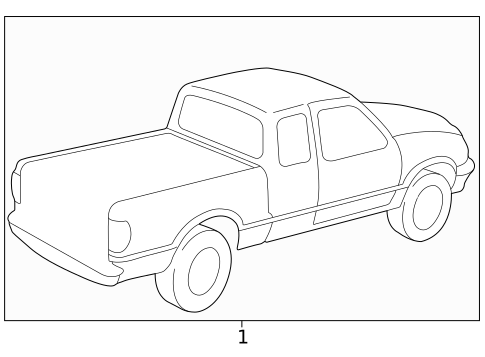 Stripe Tape for 1999 Mazda B4000 #2
