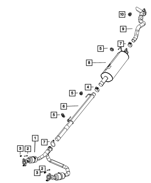 Exhaust System for 2023 Ram 1500 Classic #3