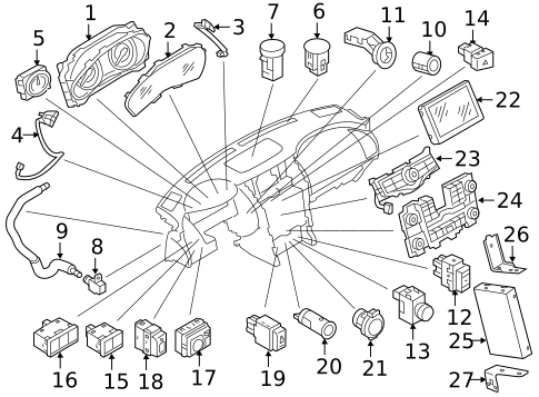 Cluster & Switches for 2019 INFINITI Q70 #2