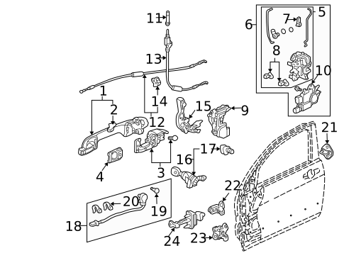 Front Door for 2007 Honda Accord #5