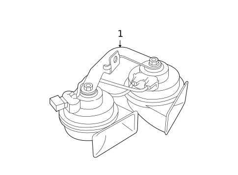 Horn for 2005 Volvo XC90 #0
