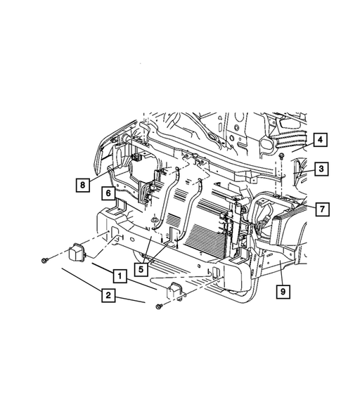 Front Bumper and Fascia for 2007 Jeep Commander #1