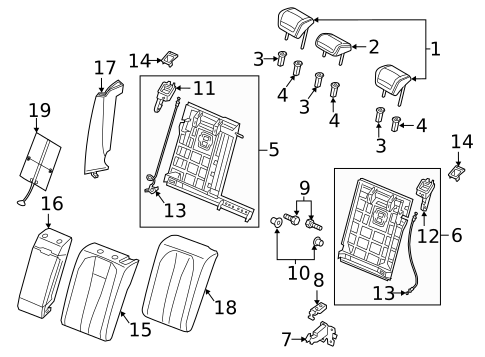 Rear Seat Components for 2025 Audi A4 allroad #0