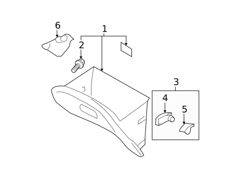 Glove Box for 2010 Hyundai Genesis Coupe #1