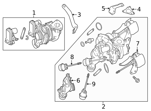 Turbocharger & Components for 2016 Mercedes-Benz GLE300d #0