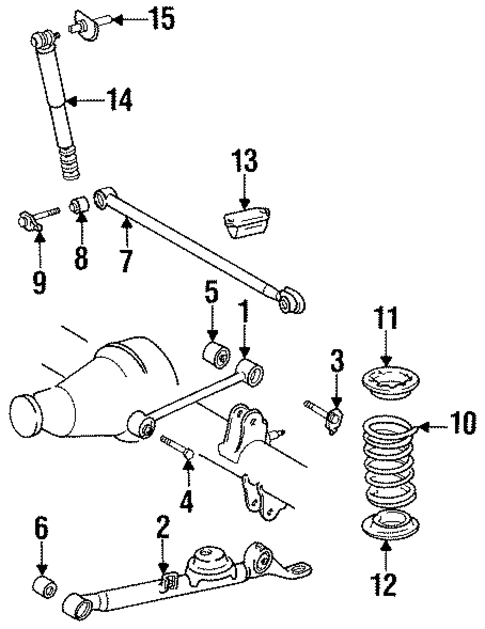 Rear Suspension for 1994 Toyota Previa #0
