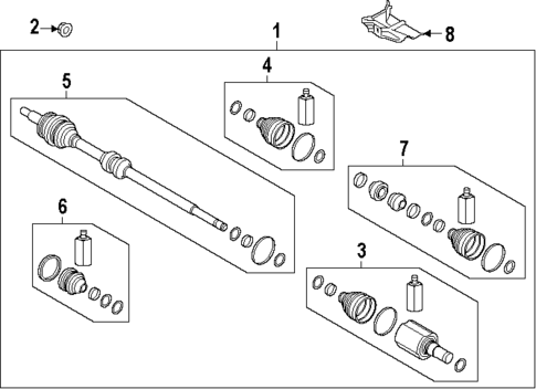 Drive Axles for 2019 Kia Forte #0