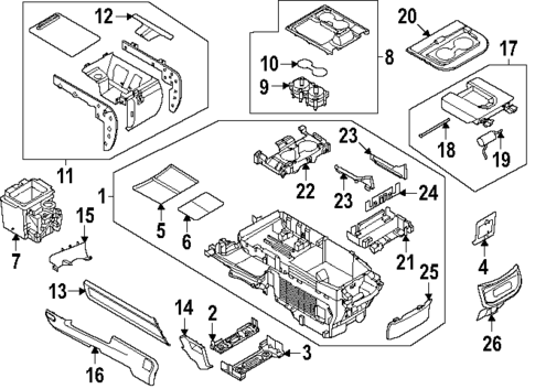 Console for 2025 Ford Expedition #1