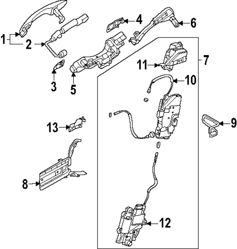 Lock & Hardware for 2025 Genesis GV80 Coupe #1