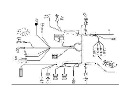 Cable Harness for Comtrol Display System Oms for 2006 Mercedes-Benz S55 AMG #0