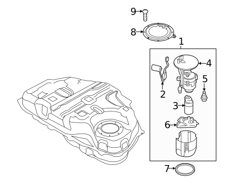 Fuel Pump for 2019 Mazda CX-5 #1