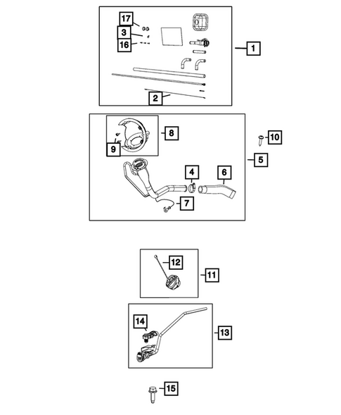 Fuel Tank Filler Tube for 2026 Ram 2500 #1