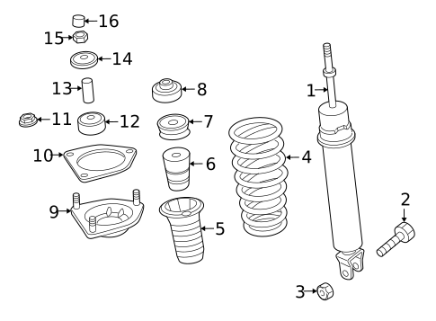 Struts & Components for 2017 Mazda MX-5 Miata #0