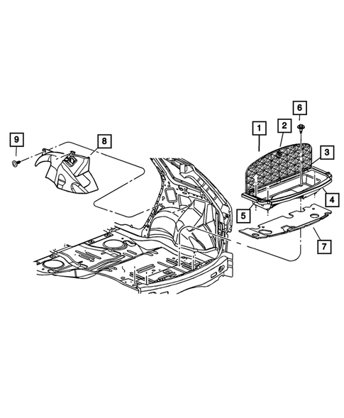 Panels-Moldings-Scuff Plates, Pillar, Cowl, 1/4 Panel Trim and Cargo Covers for 2008 Chrysler Pacifica #3
