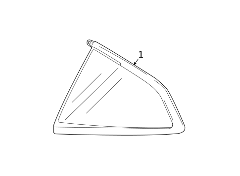 Glass & Hardware for 2021 Chevrolet Camaro #1