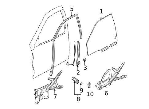 Front Door for 2002 Saturn L300 #1
