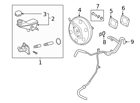 Master Cylinder - Components On Dash Panel for 2020 Hyundai Veloster N #0