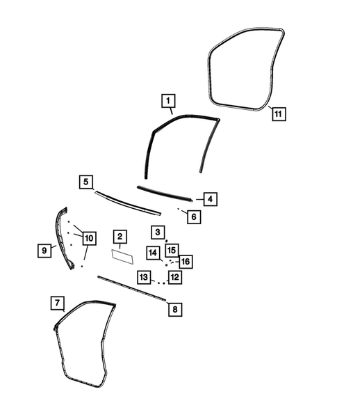 Weatherstrips and Seals for 2019 Dodge Charger #0