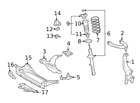 Suspension Components for 2009 Lexus GS350 #0